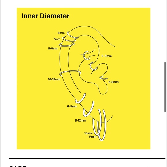 Studs Medium Slim Hoop, Gold, NWT - Picture 7 of 12